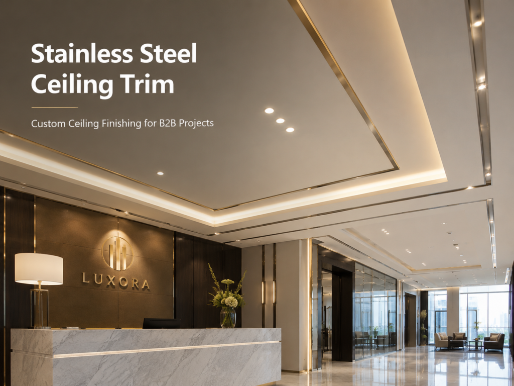 Custom Stainless Steel Ceiling Trim for B2B Projects