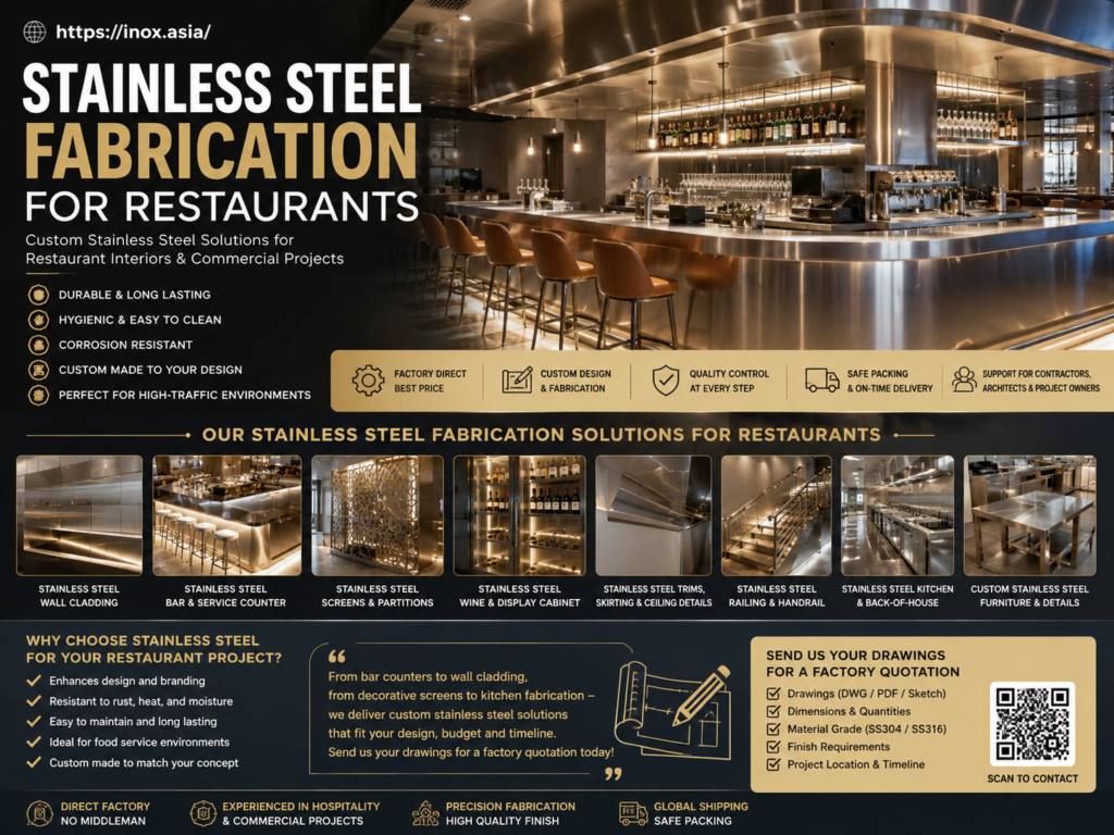 Stainless Steel Fabrication for Restaurants